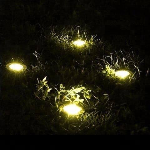 LED-solcellspot för trädgården med spjut (4 st)
