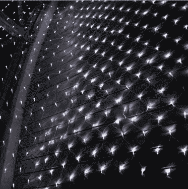 Ljusnät (3×2 meter med 160 LED-lampor)