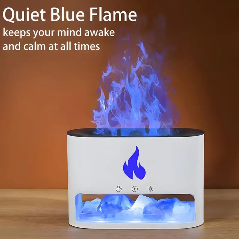 Vulkan Luftfuktare & Aroma Diffuser 240 ml med Kristallsalt