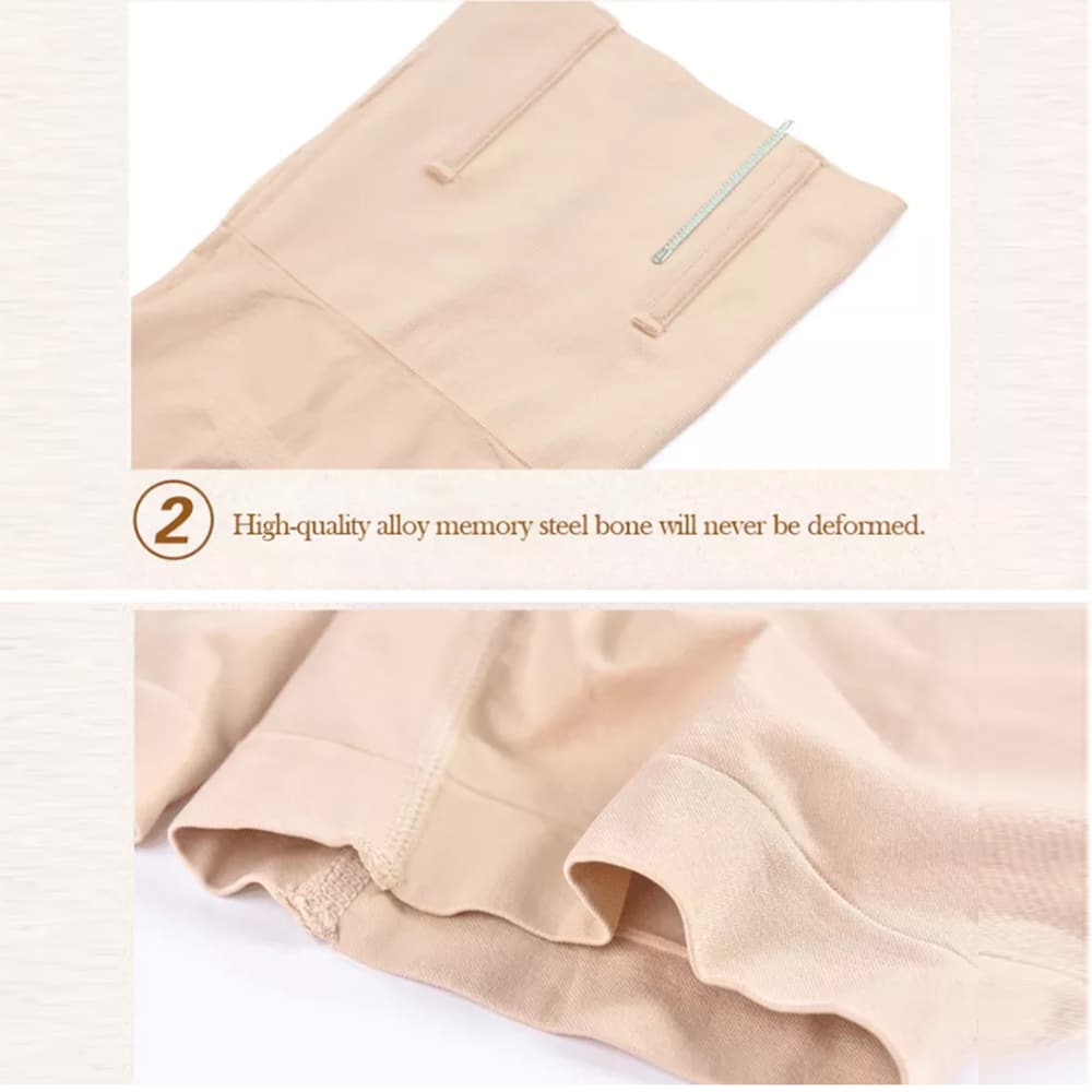 Shapewear-shorts med høyt liv – svart eller beige