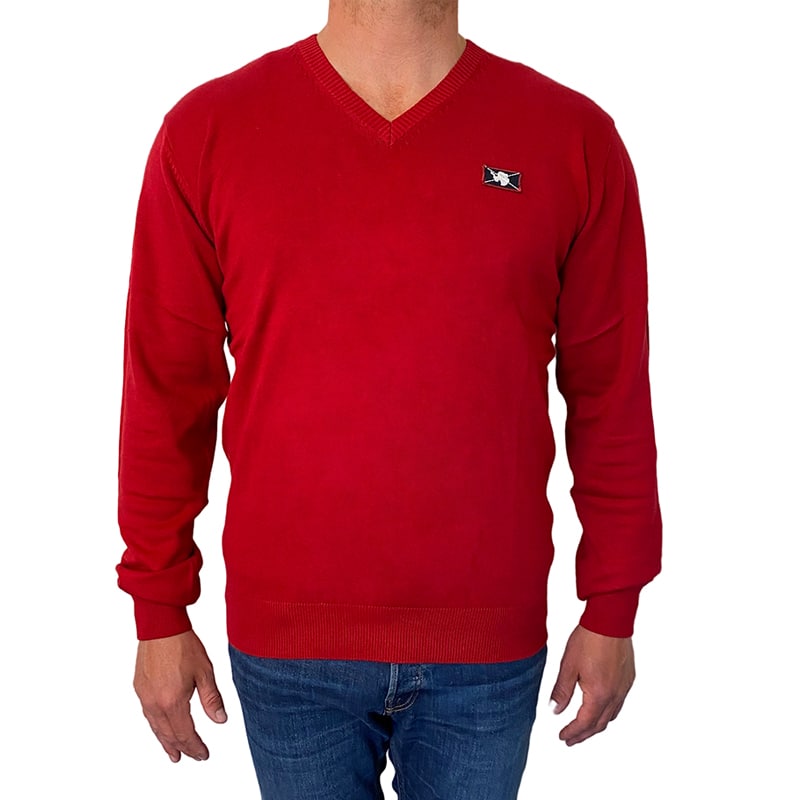 Sweatshirt Wilford Knit från Vinson Camp i Jester Red