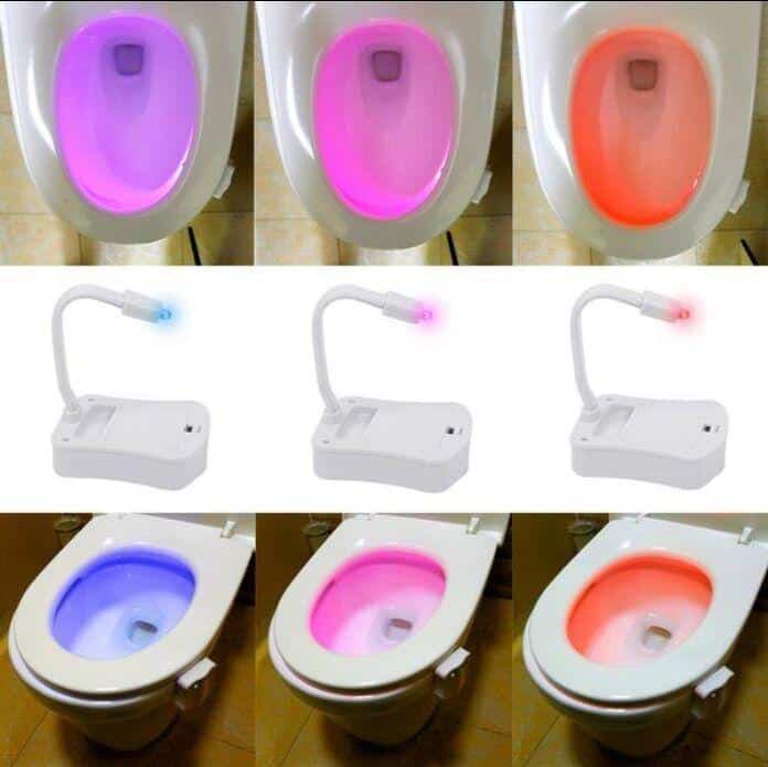 Toalett LED-lampor (8 olika färger)