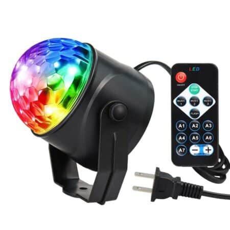 Roterande LED Disco Ball med fjärrkontroll