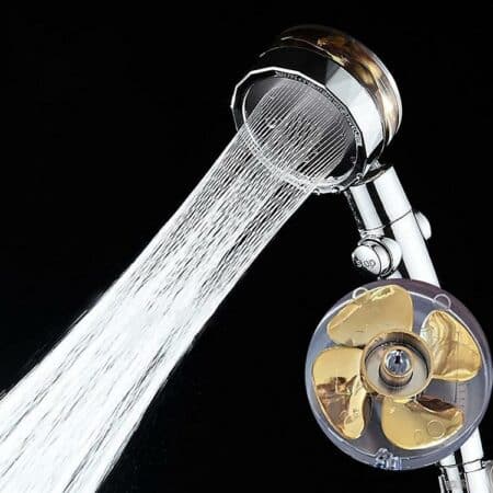 Vattenbesparande duschhuvud högt tryck 360° roterande design 40% vattenbesparing