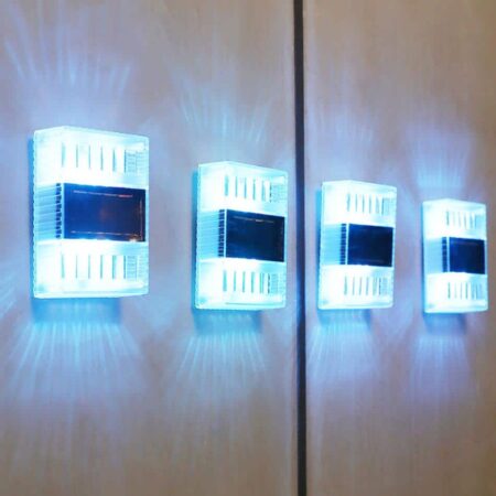 LED-solcellsvägglampa (transparent)