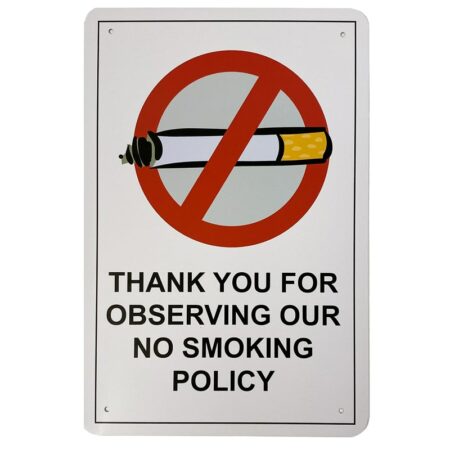 Metallskylt - No Smoking