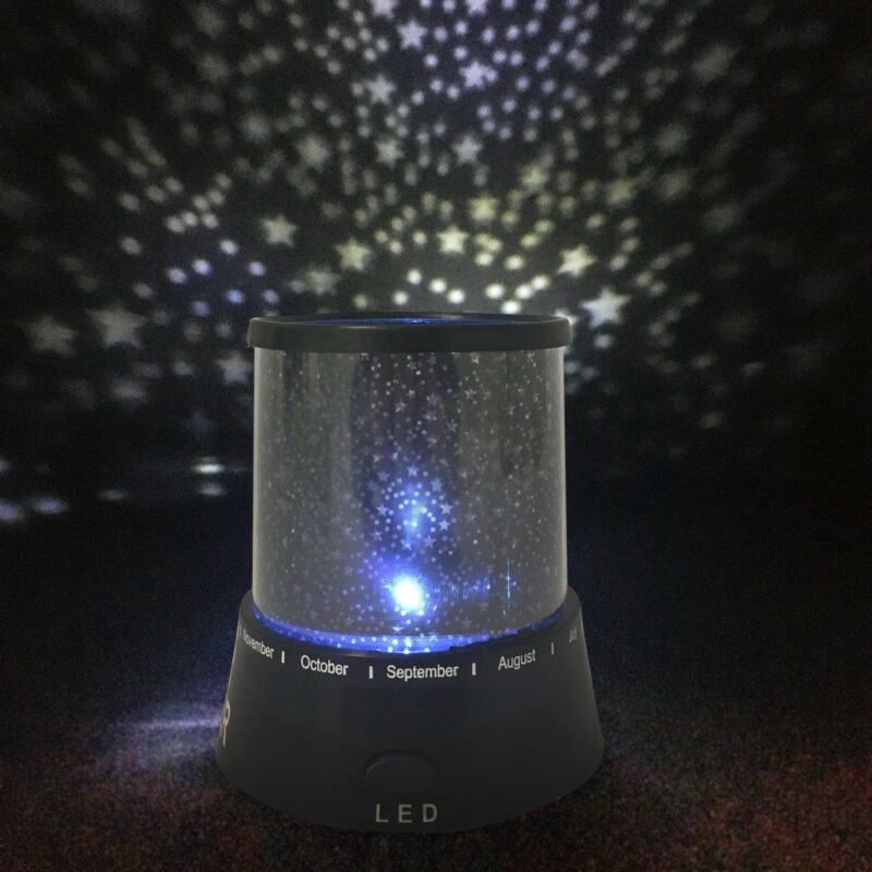 LED-nattlampa med stjärnhimmel