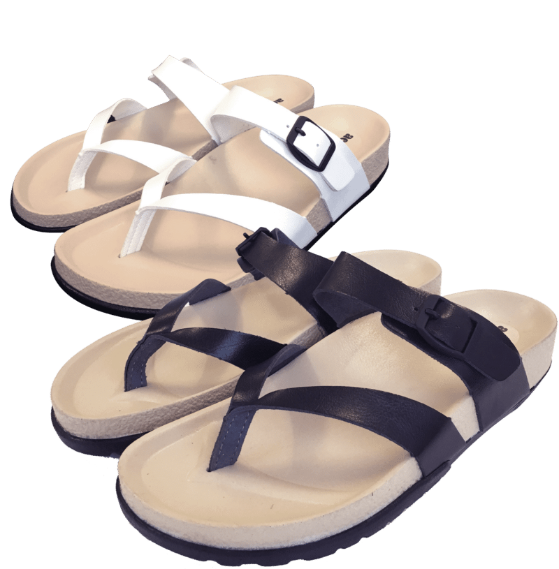 Sandaler Aerosoft Soft Unisex - vit eller svart