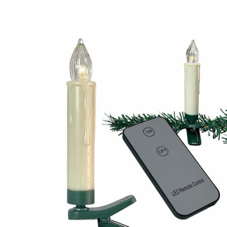Trådlösa LED-julgransljus (10