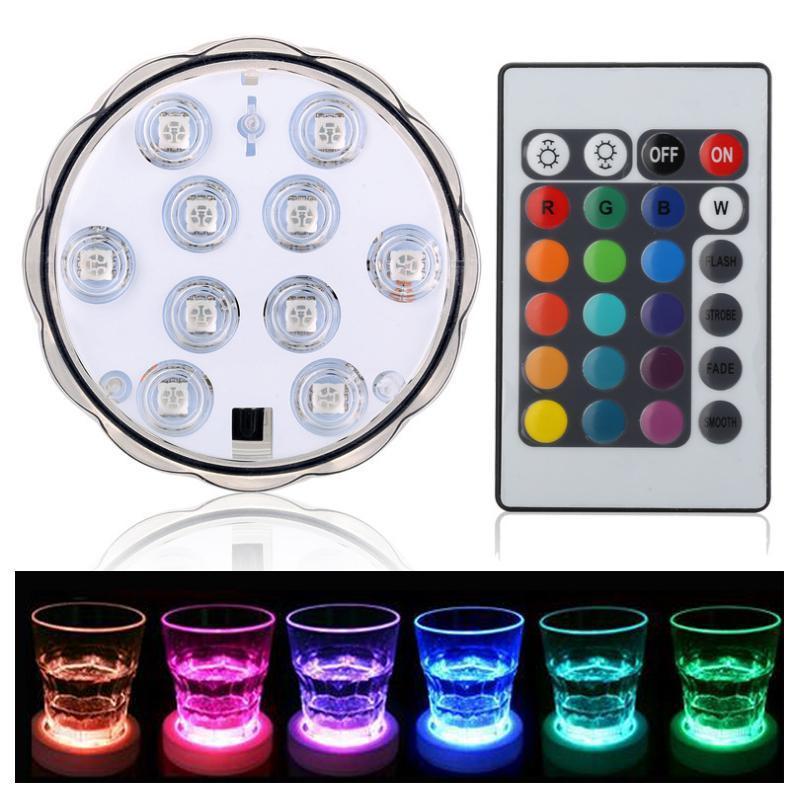 LED-ljus med 16 olika färger (vattentät) inkl. fjärrkontroll