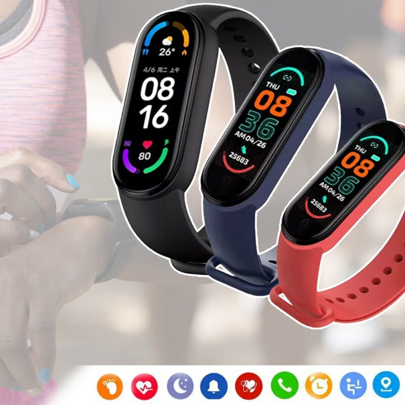 Smartwatch med puls- och blodtrycksmätare